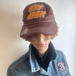 Hey Jack Official A&E Duck Dynasty brown and orange trucker baseball hat with beer bottle opener on rim. Adjustable Size