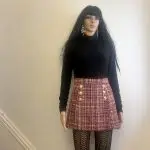 Guess multi_coloured tweed weave mini skirt, 1990's 'Clueless' style! Sz XS