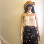Y2K, Super Feminine, Sheer Lace Detail, Tiered Ruffle, White Tank Top Blouse. Perfect for Summer Date, Beach or Festival Wear. Size S/M, See Measurements
